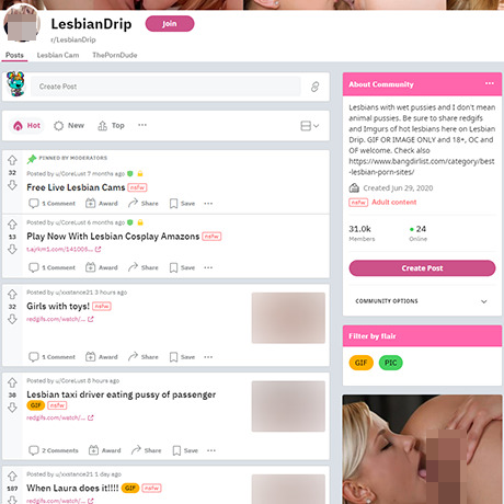 LesbianDrip – NSFW Subreddit for Lesbian Lovers LesbianDrip – NSFW Subreddit for Lesbian Lovers