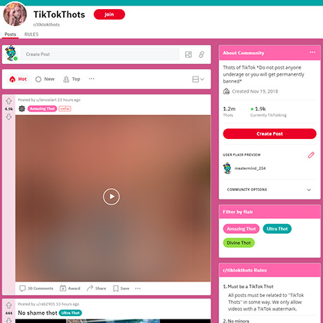 Reddit TikTokThots – Active Subreddit with TikTok Thots and NSFW Content Reddit TikTokThots – Active Subreddit with TikTok Thots and NSFW Content