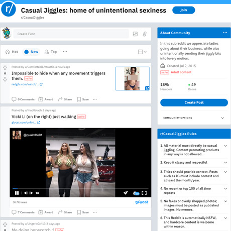 Casual Jiggles – NSFW Reddit Community for Effortless Curves Casual Jiggles – NSFW Reddit Community for Effortless Curves