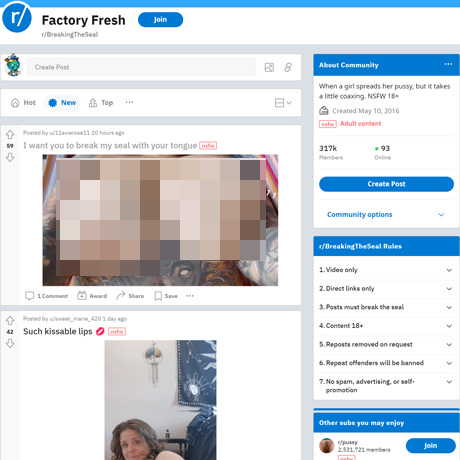 Breaking The Seal – NSFW Subreddit for Adventurous Amateurs | Reddit Breaking The Seal – NSFW Subreddit for Adventurous Amateurs | Reddit