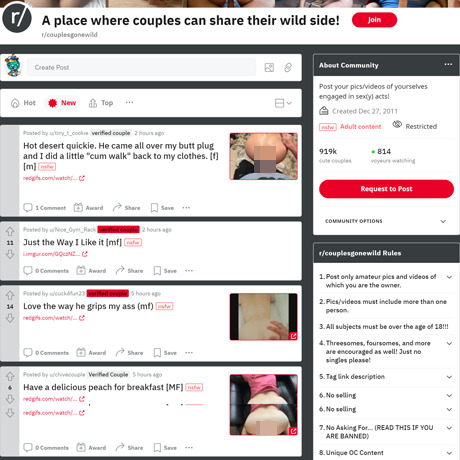 Couples Gone Wild – Real Amateur Couples Sharing Their Sex Lives on Reddit Couples Gone Wild – Real Amateur Couples Sharing Their Sex Lives on Reddit