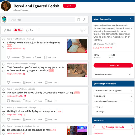 BorednIgnored – Real NSFW Clips of Uninterested Partners BorednIgnored – Real NSFW Clips of Uninterested Partners