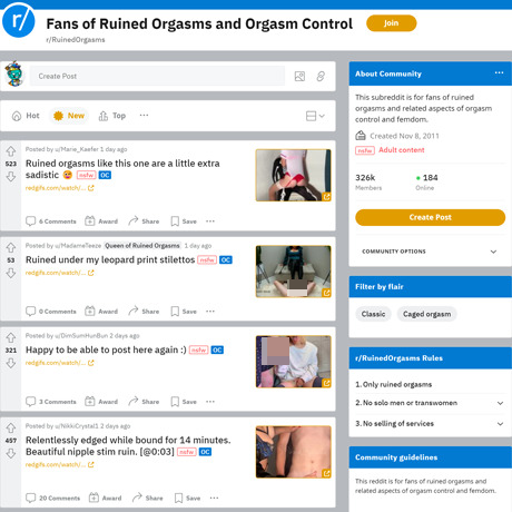 Ruined Orgasms – Explore the Art of Tease and Denial on Reddit Ruined Orgasms – Explore the Art of Tease and Denial on Reddit
