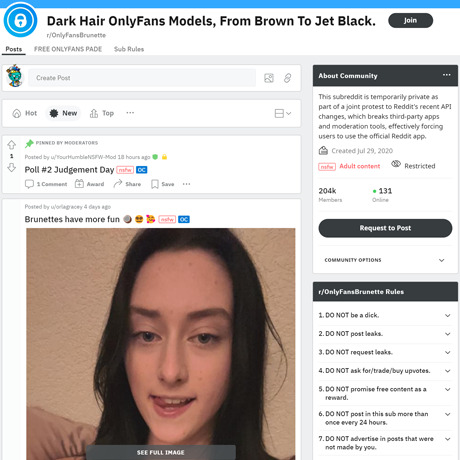 OnlyFans Brunette – Dark-Haired Damsels from Reddit's NSFW Community OnlyFans Brunette – Dark-Haired Damsels from Reddit's NSFW Community