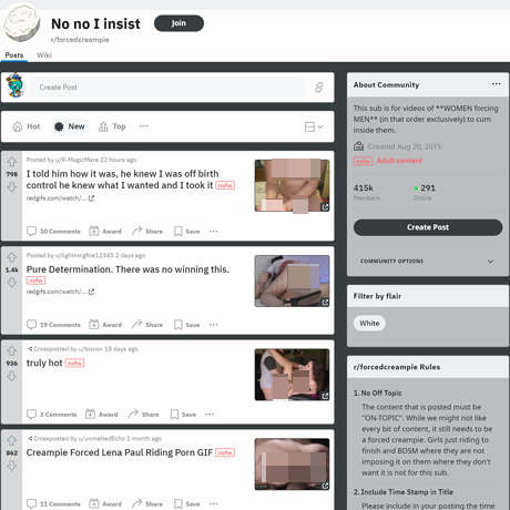 Forced Creampie – The Premiere Reddit Community for Creampie Content Forced Creampie – The Premiere Reddit Community for Creampie Content