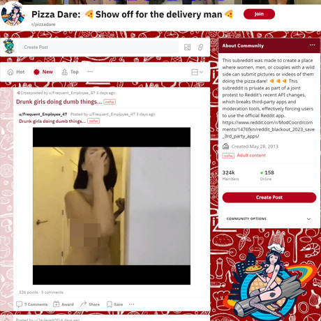 Pizza Dare – Reddit's Top NSFW Pizza Delivery Community Pizza Dare – Reddit's Top NSFW Pizza Delivery Community