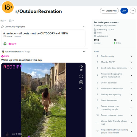Reddit Outdoor Recreation – Nature Lovers' NSFW Paradise Reddit Outdoor Recreation – Nature Lovers' NSFW Paradise