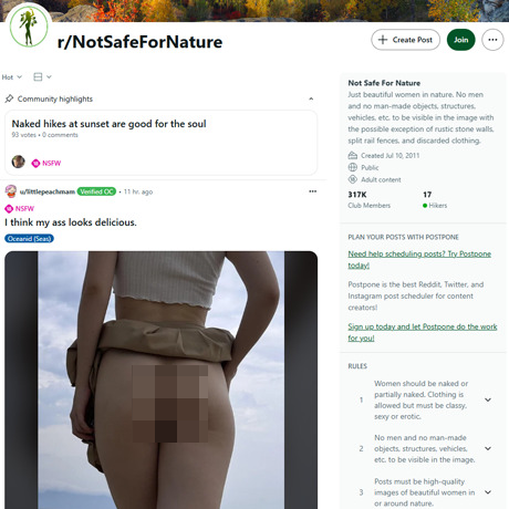Reddit NotSafeForNature – Nature Exhibitionist Porn Community Review Reddit NotSafeForNature – Nature Exhibitionist Porn Community Review