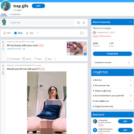 Trap Gifs – NSFW Reddit Community for Trans GIFs and Videos Trap Gifs – NSFW Reddit Community for Trans GIFs and Videos