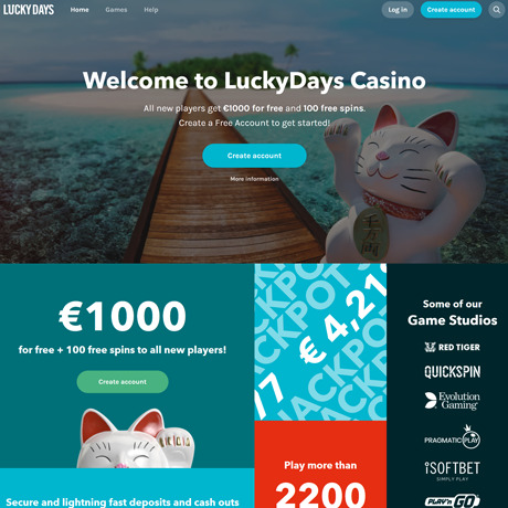 Lucky Days Casino – Slots, Jackpots & Table Games | Online Casino Review Lucky Days Casino – Slots, Jackpots & Table Games | Online Casino Review
