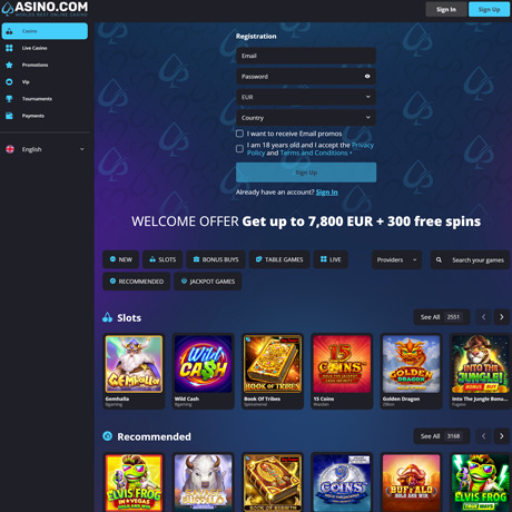 Asino Casino – Online Casino with Massive Slot Library and Jackpots Asino Casino – Online Casino with Massive Slot Library and Jackpots
