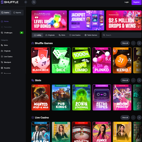 Shuffle – Crypto Casino with Slots, Sports Betting & Live Games Shuffle – Crypto Casino with Slots, Sports Betting & Live Games