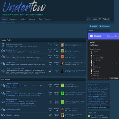 Undertow Club – Adult Gaming Community with Free Sex Games Undertow Club – Adult Gaming Community with Free Sex Games