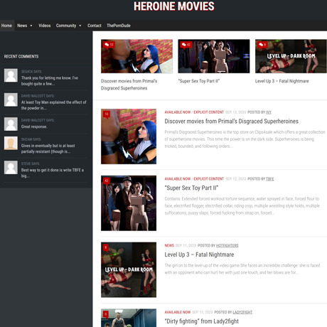 HeroineMovies – Fighting and Superheroine Porn Worth Seeing HeroineMovies – Fighting and Superheroine Porn Worth Seeing