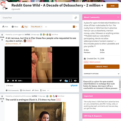 GoneWild – Real Amateur NSFW Content from Exhibitionist Redditors GoneWild – Real Amateur NSFW Content from Exhibitionist Redditors