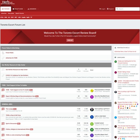 TERB – Canadian Escort Forum with Active Community Reviews TERB – Canadian Escort Forum with Active Community Reviews