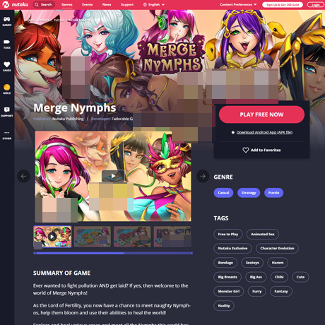 Merge Nymphs Review – A Nutaku Puzzle Game with Adult Scenes Merge Nymphs Review – A Nutaku Puzzle Game with Adult Scenes