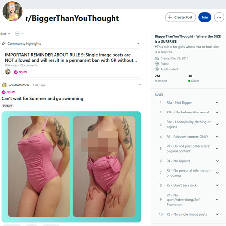 Reddit Bigger Than You Thought – NSFW Subreddit for Big Tit Surprises Reddit Bigger Than You Thought – NSFW Subreddit for Big Tit Surprises
