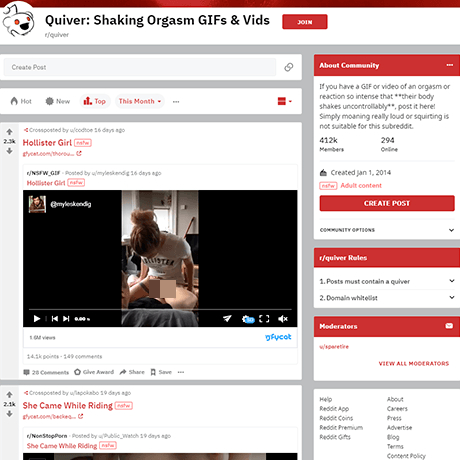Quiver – The Top Subreddit for Authentic Quivering Orgasms Quiver – The Top Subreddit for Authentic Quivering Orgasms
