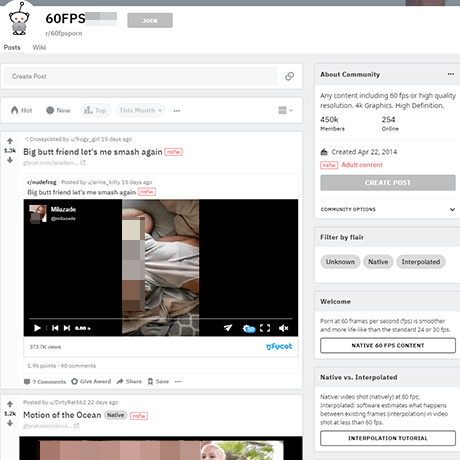 60FPSPorn – A Premium NSFW Subreddit for 60fps HD Content 60FPSPorn – A Premium NSFW Subreddit for 60fps HD Content