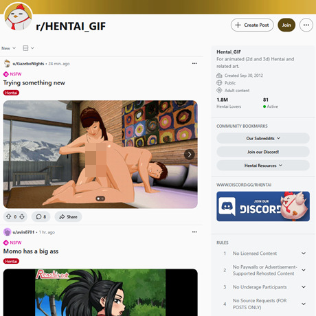 Reddit – Hentai GIFs and NSFW Anime Subreddits Reddit – Hentai GIFs and NSFW Anime Subreddits