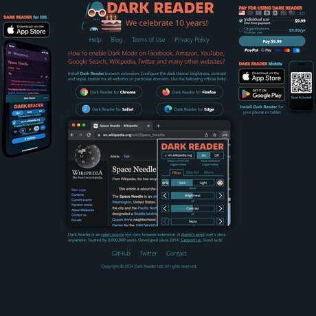 Dark Reader – Free Dark Mode Extension for Every Website You Visit Dark Reader – Free Dark Mode Extension for Every Website You Visit