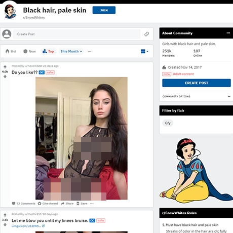 SnowWhites – NSFW Community for Pale Girls with Dark Hair SnowWhites – NSFW Community for Pale Girls with Dark Hair