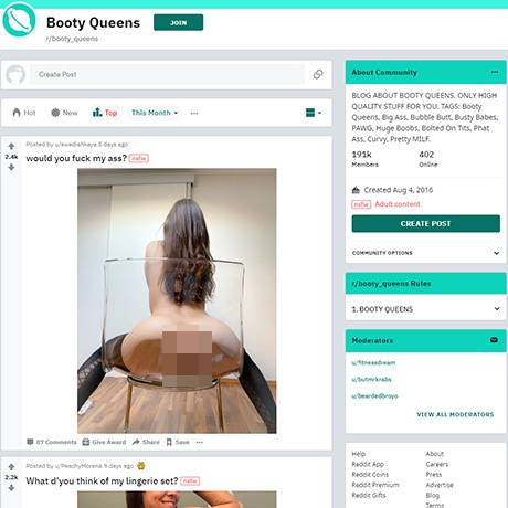 Reddit Booty Queens – Top Subreddit for Big Ass Pictures and Videos Reddit Booty Queens – Top Subreddit for Big Ass Pictures and Videos