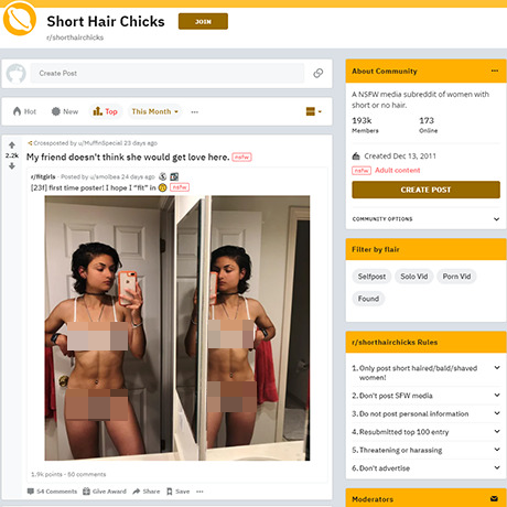 Short Hair Chicks – NSFW Subreddit for Short Haired Girls Short Hair Chicks – NSFW Subreddit for Short Haired Girls