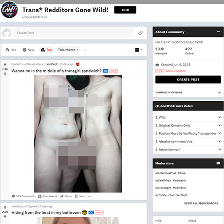 Gone Wild Trans – Trans Amateur NSFW Subreddit on Reddit Gone Wild Trans – Trans Amateur NSFW Subreddit on Reddit