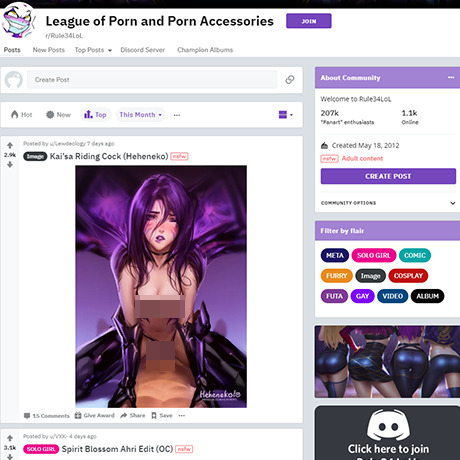 Rule34LoL – League of Legends NSFW Subreddit Rule34LoL – League of Legends NSFW Subreddit