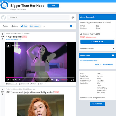 Bigger Than Her Head – NSFW Subreddit for Massive Chests Bigger Than Her Head – NSFW Subreddit for Massive Chests
