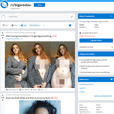 Big Areolas – NSFW Subreddit for Large Areola Lovers Big Areolas – NSFW Subreddit for Large Areola Lovers