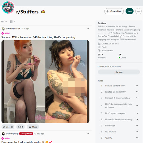 Stuffers – NSFW Subreddit for Feeder Fetish Content Stuffers – NSFW Subreddit for Feeder Fetish Content