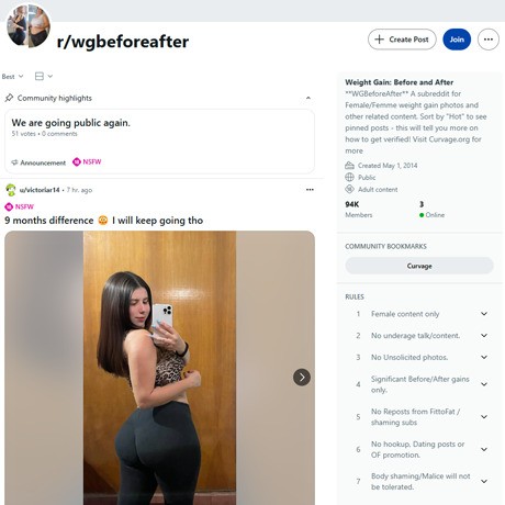 Reddit r/WGBeforeAfter – Weight Gain Before & After Pics Reddit r/WGBeforeAfter – Weight Gain Before & After Pics