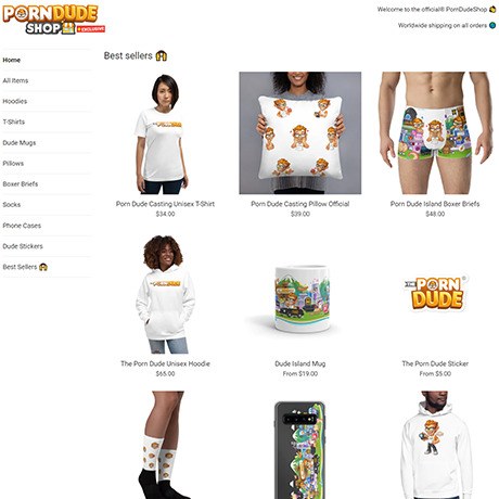 PornDudeShop – The Official Online Shop for Adult Merchandise PornDudeShop – The Official Online Shop for Adult Merchandise