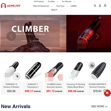AcmeJoy – Mid-Priced Sex Toys with Free Shipping & Rotating Deals AcmeJoy – Mid-Priced Sex Toys with Free Shipping & Rotating Deals
