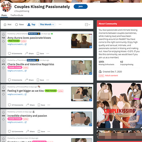 Couple Kissing – A Growing NSFW Subreddit for Kissing Lovers | Reddit Community Couple Kissing – A Growing NSFW Subreddit for Kissing Lovers | Reddit Community